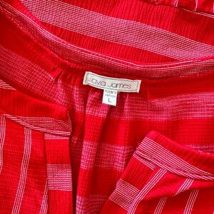Ava James asymmetrical ruffle tank